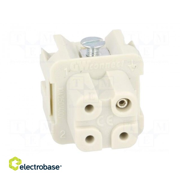 Connector: HDC | contact insert | female | S-A | PIN: 4 | 3+PE | size 3A paveikslėlis 9