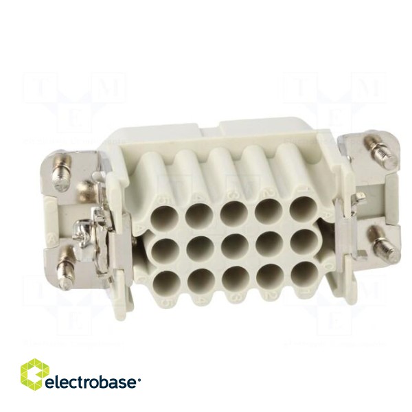 Connector: HDC | contact insert | female | S-D | PIN: 15 | size 10A | 10A image 5