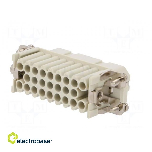 Connector: HDC | contact insert | female | S-D | PIN: 25 | size 16A | 10A paveikslėlis 6