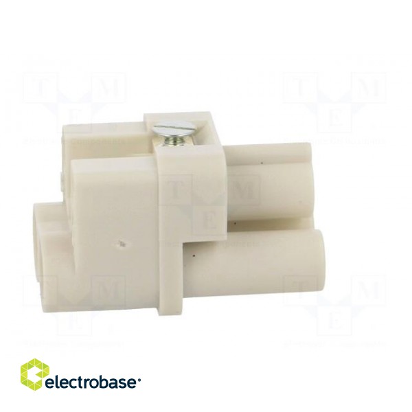 Connector: HDC | contact insert | female | S-Q2/0 | PIN: 3 | 2+PE | 40A image 7