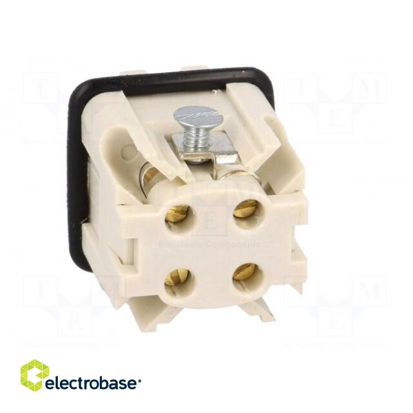 Connector: HDC | contact insert | male | S-A | PIN: 4 | 3+PE | size 3A image 5