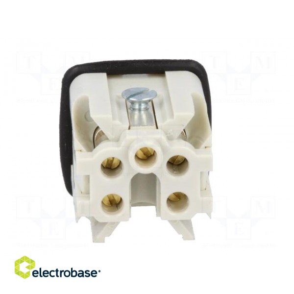 Connector: HDC | contact insert | male | S-A | PIN: 5 | 4+PE | size 3A image 5