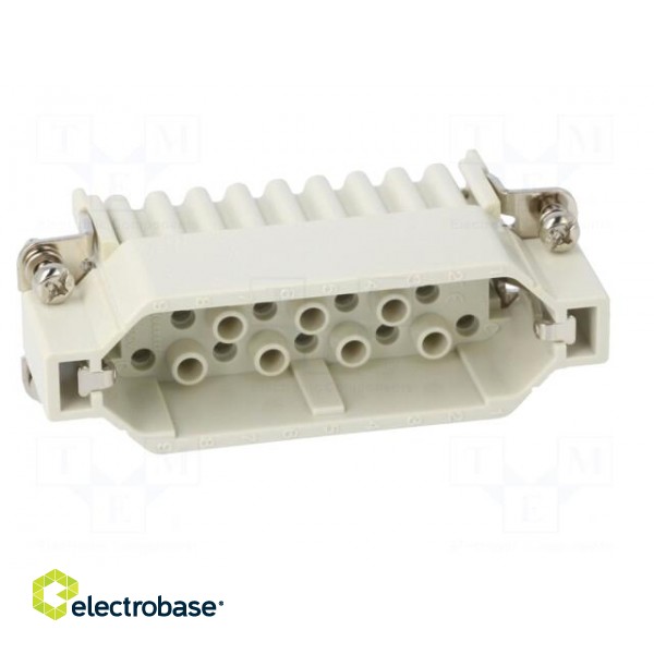 Connector: HDC | contact insert | male | S-D | PIN: 25 | size 16A | 10A image 9