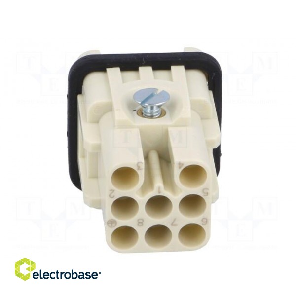 Connector: HDC | contact insert | male | S-D,S-D7 | PIN: 8 | 7+PE | 10A image 5