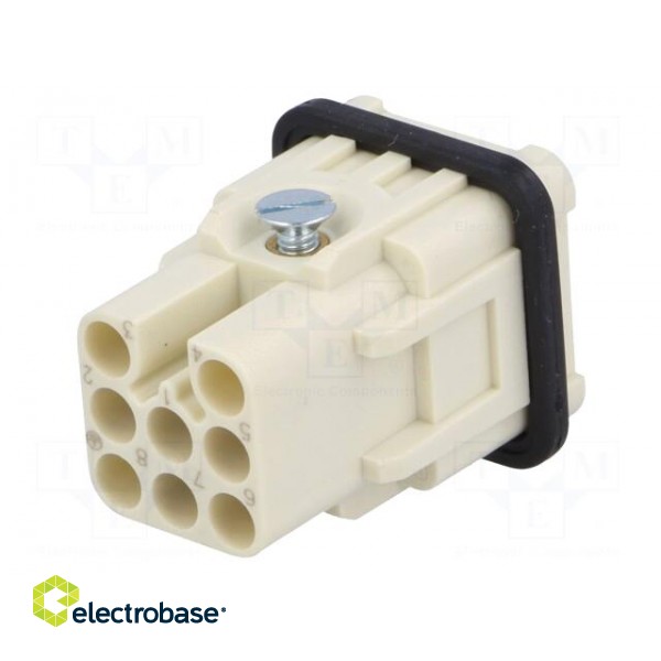 Connector: HDC | contact insert | male | S-D,S-D7 | PIN: 8 | 7+PE | 10A image 6