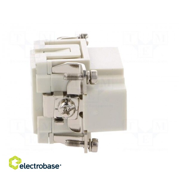 Connector: HDC | contact insert | male | S-EP | PIN: 6 | 6+PE | size 6B paveikslėlis 7