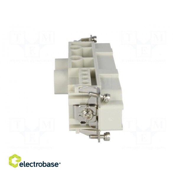 Connector: HDC | contact insert | male | S-K | PIN: 12(4+8) | 4+8+PE image 7