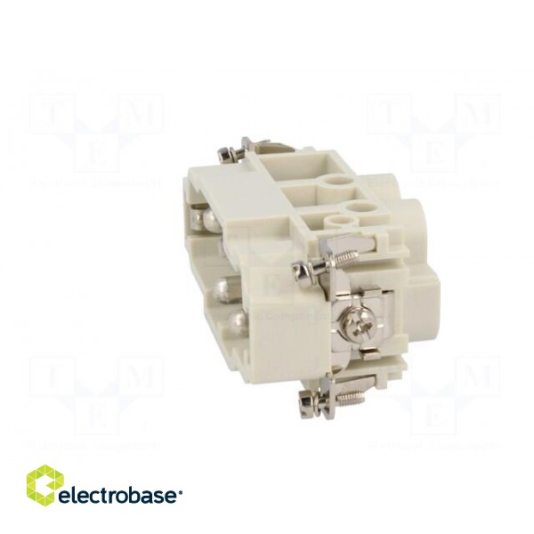Connector: HDC | contact insert | male | S-K | PIN: 4 | 4+PE | size 16B image 3
