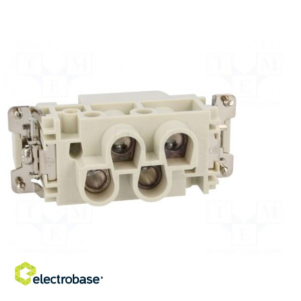 Connector: HDC | contact insert | male | S-K | PIN: 4 | 4+PE | size 16B image 5