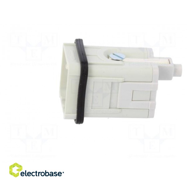 Connector: HDC | contact insert | male | S-QD5/0 | PIN: 6 | 5+PE | size 3A image 3