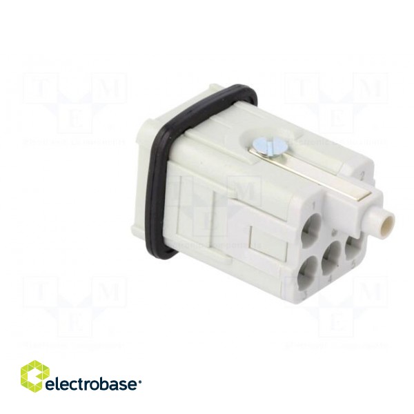 Connector: HDC | contact insert | male | S-QD5/0 | PIN: 6 | 5+PE | size 3A image 4