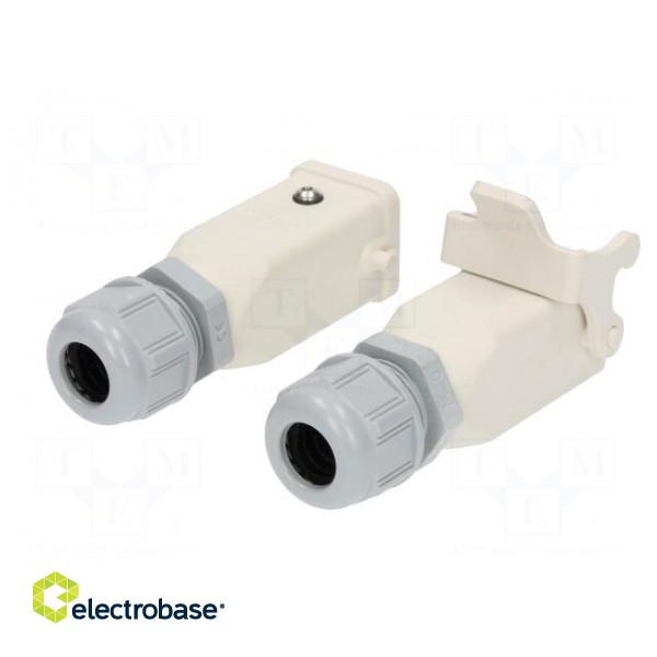 Connector: HDC | male + female | PIN: 4 | 3+PE | size 3A | for cable image 6