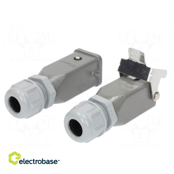 Connector: HDC | male + female | PIN: 5 | 4+PE | size 3A | for cable фото 6