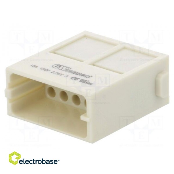 Connector: HDC | module | male | S-M10/17 | PIN: 17 | w/o contacts | 10A image 1