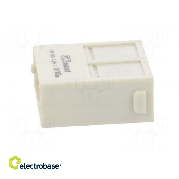 Connector: HDC | module | male | S-M10/17 | PIN: 17 | w/o contacts | 10A фото 3