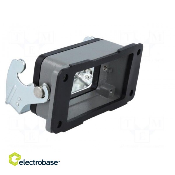Enclosure: for HDC connectors | size 10B | with latch | straight фото 4