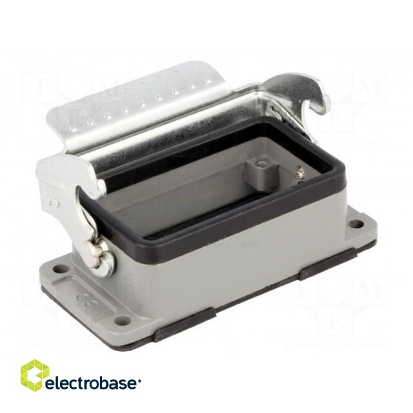 Enclosure: for HDC connectors | size 10B | with latch | straight фото 1