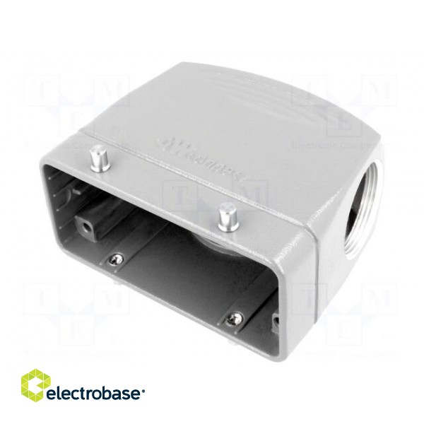 Enclosure: for HDC connectors | size 16B | for cable | high | angled image 1