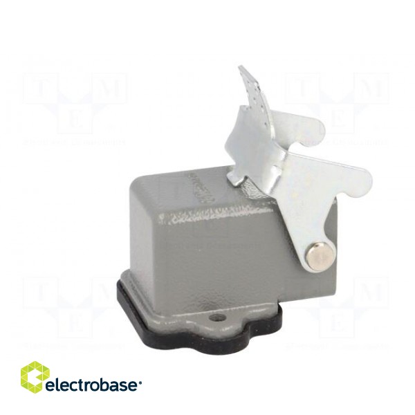 Enclosure: for HDC connectors | size 3A | with latch | angled | metal фото 7
