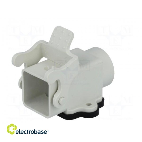 Enclosure: for HDC connectors | size 3A | with latch | straight image 2