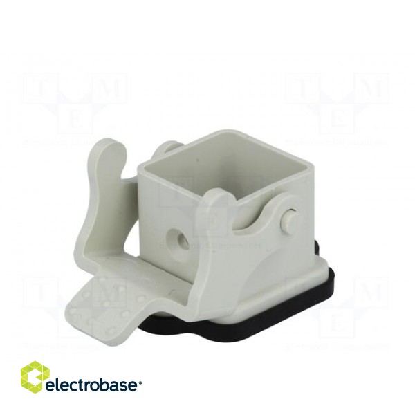 Enclosure: for HDC connectors | size 3A | with latch | straight image 6