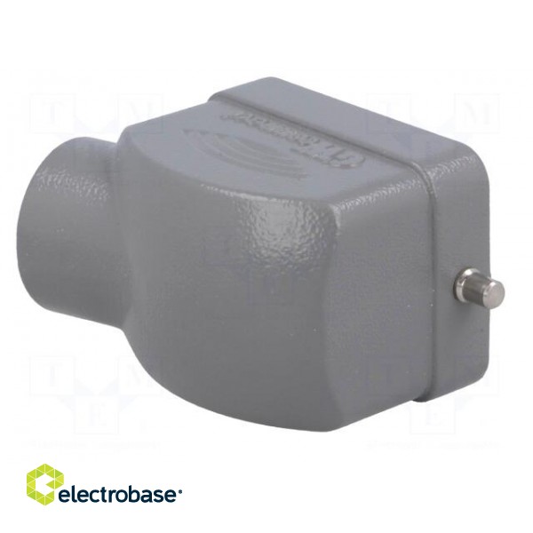 Enclosure: for HDC connectors | size 6B | for cable | angled | metal image 6