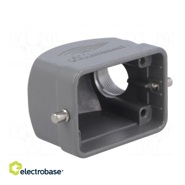 Enclosure: for HDC connectors | size 6B | for cable | angled | metal image 8