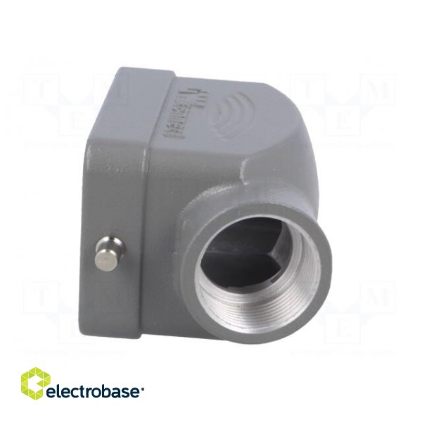 Enclosure: for HDC connectors | size 6B | for cable | angled | metal image 3