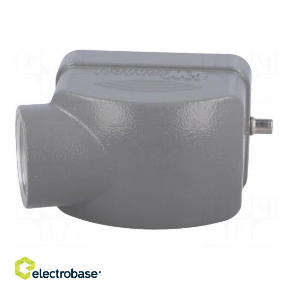 Enclosure: for HDC connectors | size 6B | for cable | angled | metal image 5