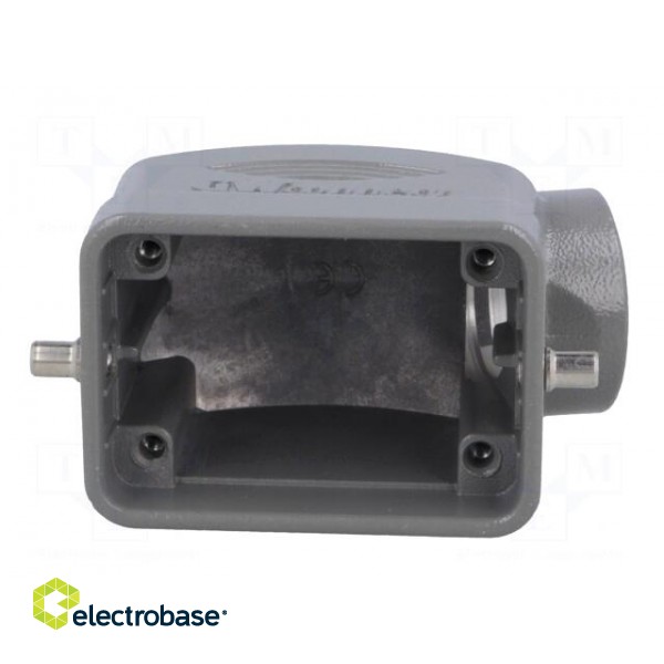 Enclosure: for HDC connectors | size 6B | for cable | angled | metal image 9