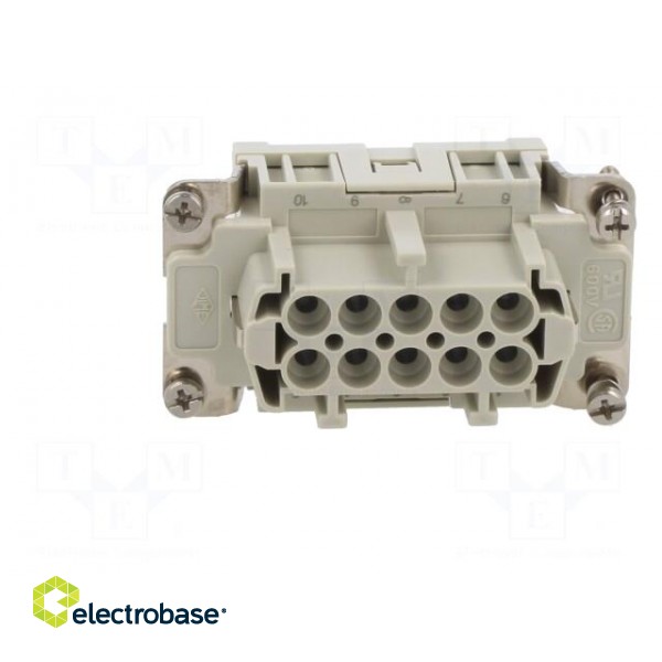 Connector: HDC | contact insert | female | CCE | PIN: 10 | 10+PE | 16A image 9