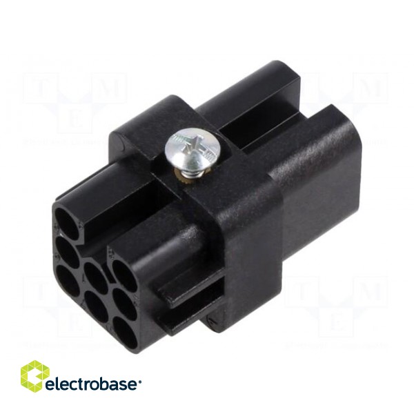 Connector: HDC | contact insert | female | CD | PIN: 7 | 7+PE | size 21.21 image 2