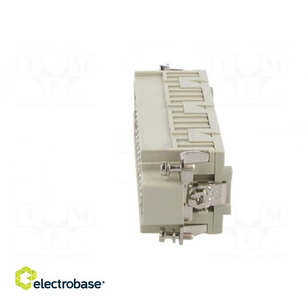 Connector: HDC | contact insert | male | CDS | PIN: 42 | 42+PE | 10A | 600V фото 3