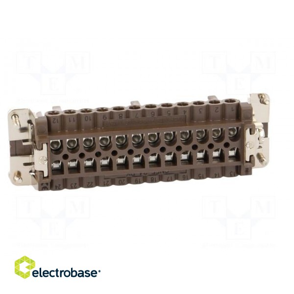 Connector: rectangular | female | 180 °C | 24+PE | size 104.27 | 16A image 5