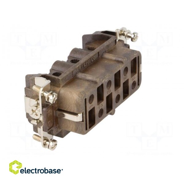 Connector: HDC | contact insert | female | CP RY | PIN: 6 | 6+PE | 35A image 8
