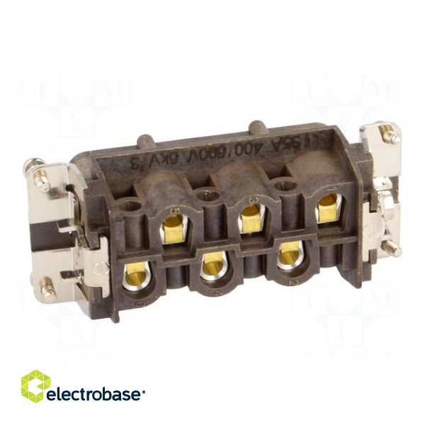 Connector: HDC | contact insert | female | CP RY | PIN: 6 | 6+PE | 35A image 5