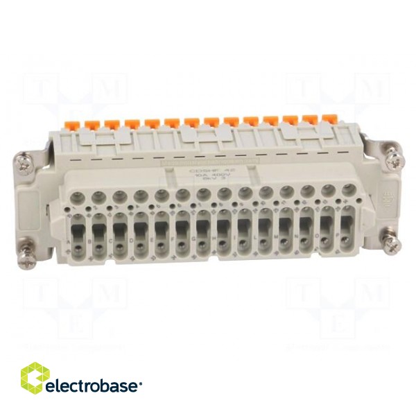 Connector: HDC | female | CDSH | PIN: 42 | 42+PE | size 104.27 | 10A | 400V image 9