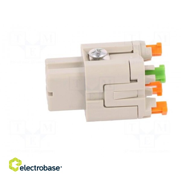 Connector: HDC | contact insert | female | CKSH | PIN: 4 | 3+PE | 10A | 400V image 3
