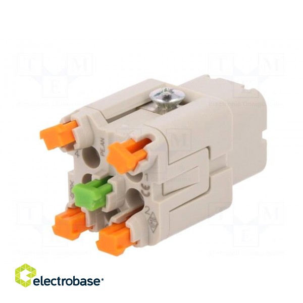 Connector: HDC | female | CKSH | PIN: 5 | 4+PE | size 21.21 | 10A | 400V image 6