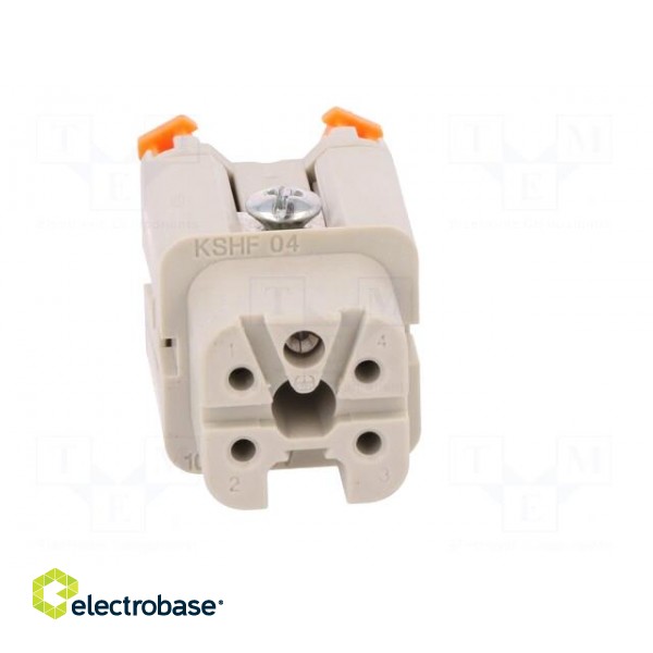 Connector: HDC | female | CKSH | PIN: 5 | 4+PE | size 21.21 | 10A | 400V image 9