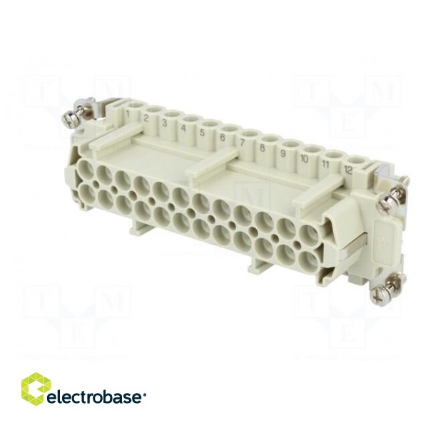 Connector: HDC | female | CNE | PIN: 24 | 24+PE | size 104.27 | 16A | 500V image 2