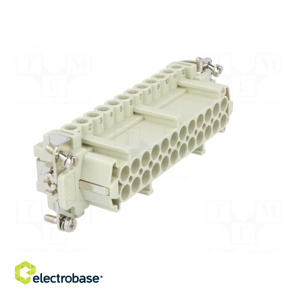 Connector: HDC | female | CNE | PIN: 24 | 24+PE | size 104.27 | 16A | 500V image 8