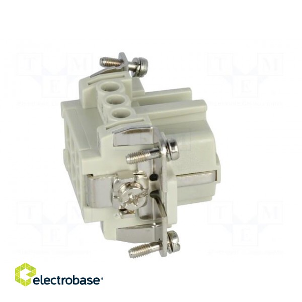 Connector: HDC | female | CNE | PIN: 6 | 6+PE | size 44.27 | 16A | 500V image 7