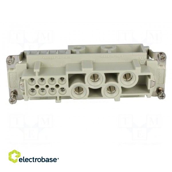 Connector: HDC | contact insert | female | CX | PIN: 4 | 4+PE | 80A | 600V image 9