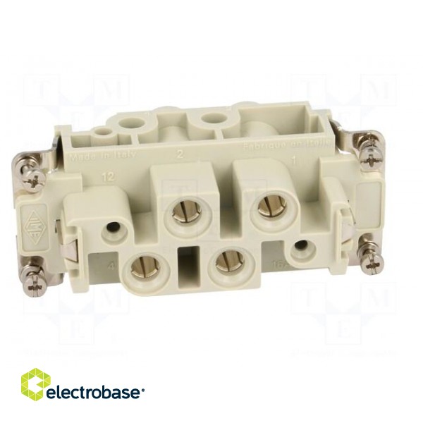Connector: HDC | female | CX | PIN: 4 | size 77.27 | 80A | 690V | 4÷16mm2 image 9