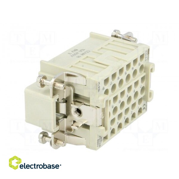 Connector: HDC | male | CDS | PIN: 18 | 18+PE | size 57.27 | 10A | 400V image 4
