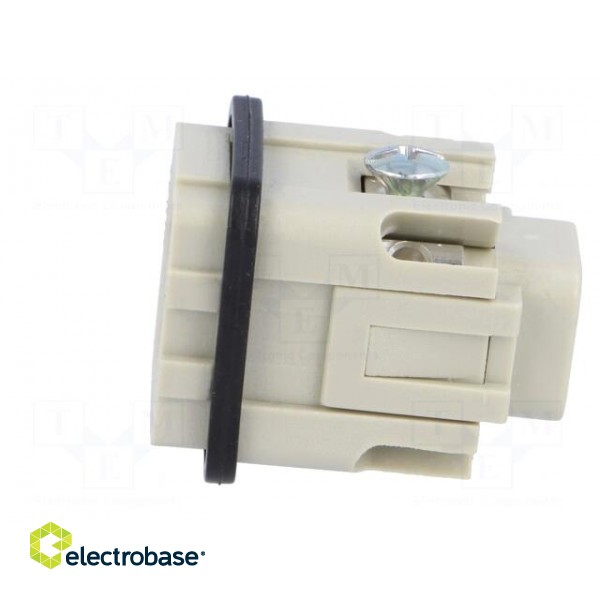 Connector: HDC | contact insert | male | CK | PIN: 4 | 3+PE | size 21.21 image 3