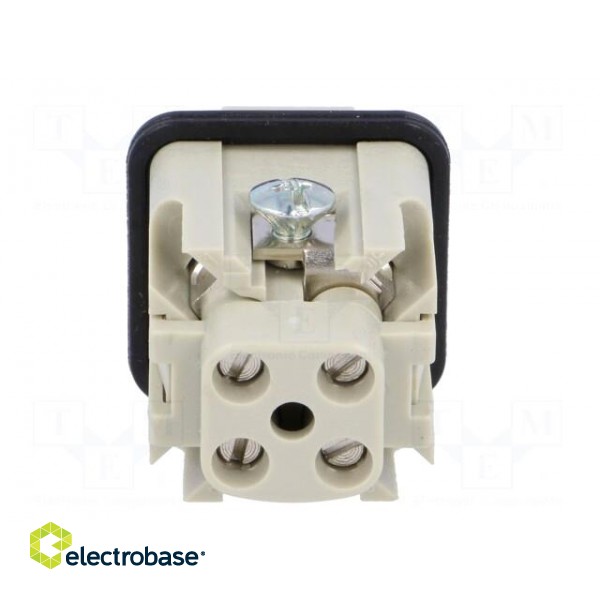 Connector: HDC | contact insert | male | CK | PIN: 4 | 3+PE | size 21.21 image 5