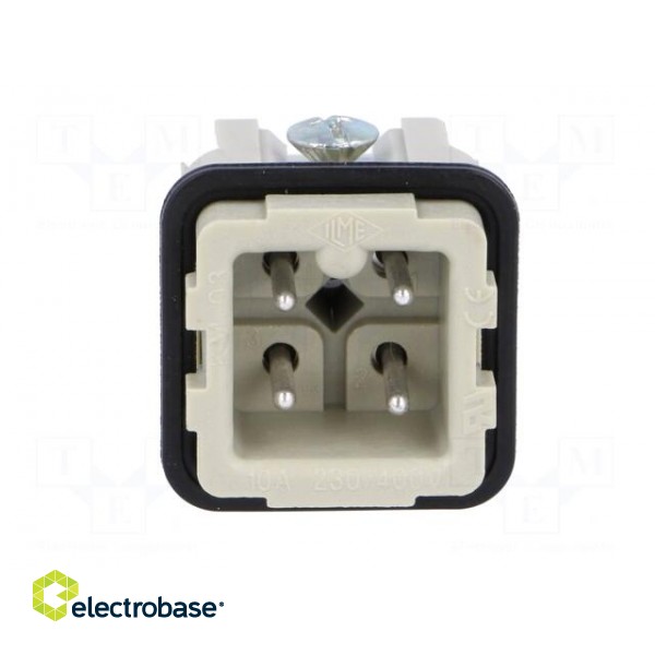 Connector: HDC | contact insert | male | CK | PIN: 4 | 3+PE | size 21.21 image 9