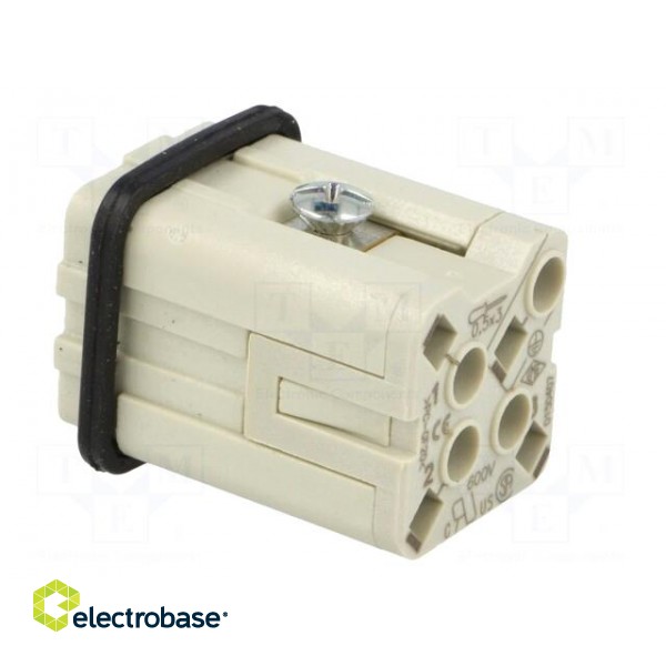 Connector: HDC | male | CKS | PIN: 4 | 3+PE | size 21.21 | 10A | 400V paveikslėlis 4